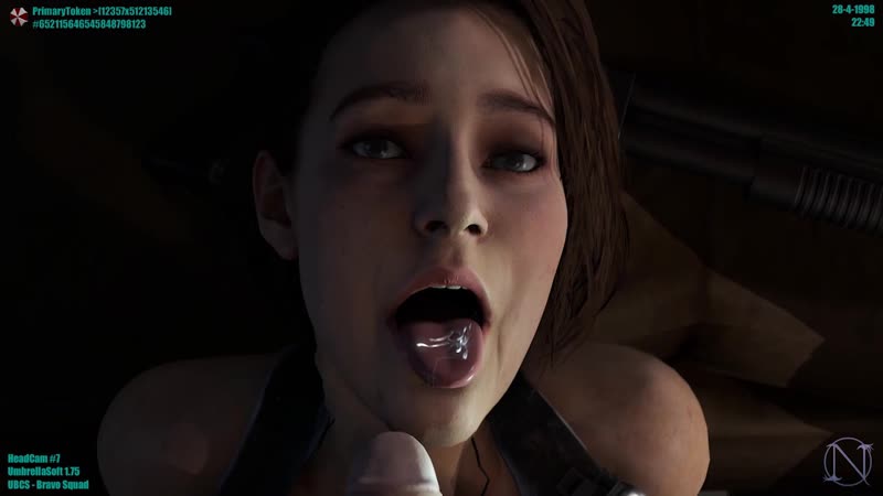 (Ton)Jill Valentine POV Blowjob; Facefuck [resident evil;porn;hentai;oral;fellatio;sex;rough;r34;blender;porno;sex;minet]