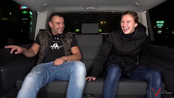 Pretty Babe is Sucking a Cock in a Van