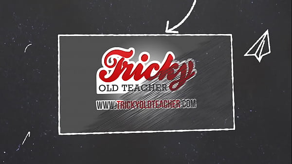 Tricky Old Teacher - Lazy student sucks her way to education