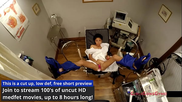 Examen ginecológico de Sandra Chappelle realizado por el doctor Tampa y la enfermera Lilith Rose captada por una cámara espía @ GirlsGoneGyno - Revisión física de la Universidad de Tampa