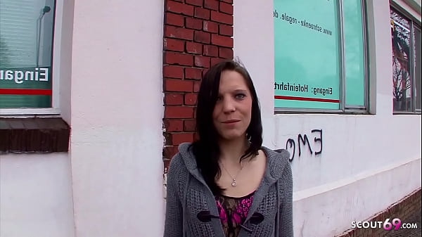 German slim teen picked up by old guy and fucked AO