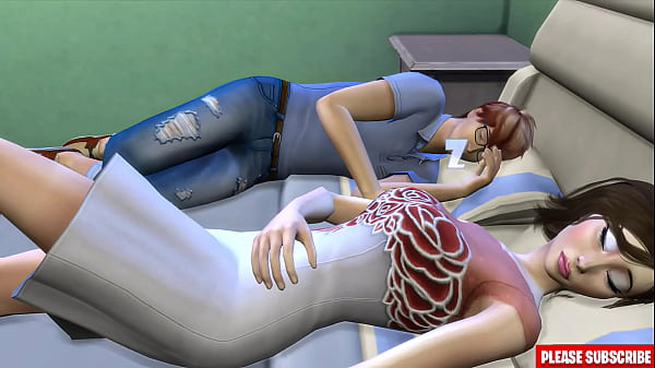 Asiatische Stiefschwester fickt Stiefbruder, nachdem sie das Bett geteilt hat, und wacht auf, als er gelangweilt seinen Schwanz mit Kondom lutscht