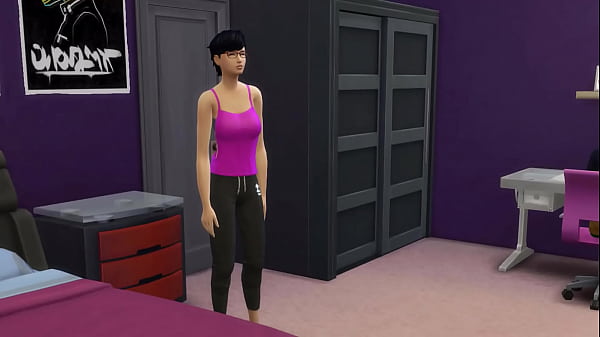 Meio-irmão fode meia-irmã depois de jogar videogame - tabu de sexo em família