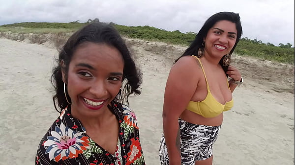 Adventure on the Beach: Lukas stuck his dick in the skinny naughty girl's pussy until the end!