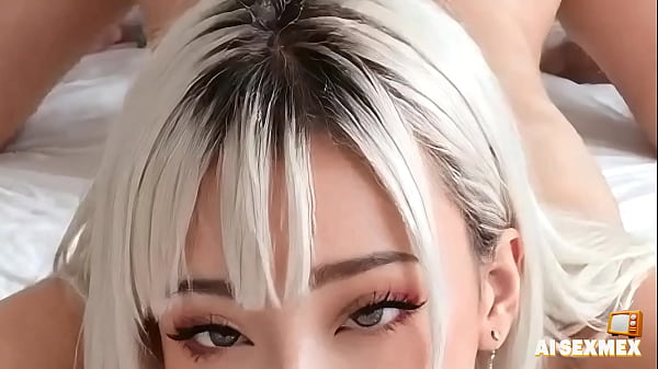 Follando a su hermanastra rubia en la habitación | Sexo anal y coño y culo pequeños | Sexo virtual [generado por IA]