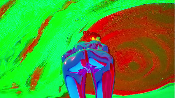 Animación 3D Realista - Muñeca Sex Bot Morada Cromada - Enfoque en el Culo - Física Realista - Striptease - RTX 60 FPS - Gran Culo - Animaciones 3D - CTS: RS