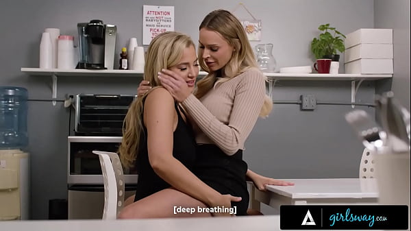 GIRLSWAY - Busty Blonde Coworkers Emma Hix &amp_ Blake Blossom Have Passionate Affair At The Office