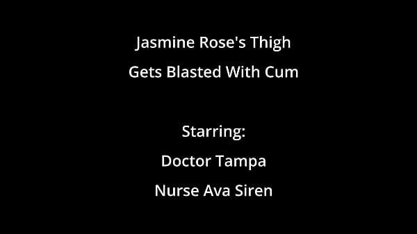 El muslo de Jasmine Rose es bañado con semen por el doctor Tampa en BlastABitch - Reup