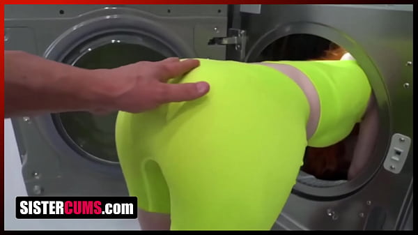 SisterCums - What Are You Doing Bro? Not In The Laundry!