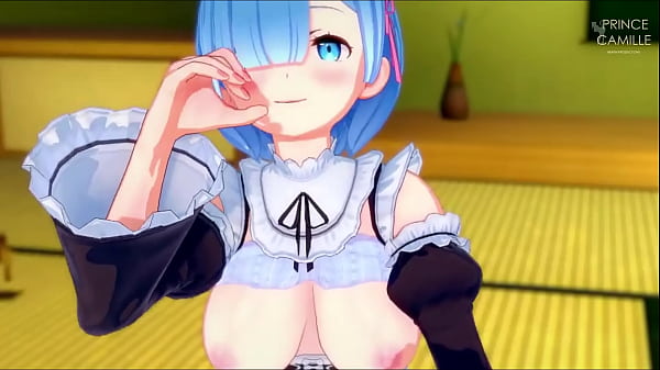 Loving Rem te hace una paja guiada en un ambiente romántico - Re Zero