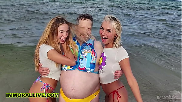 Beach Bunny Blondes KHLOE KAPRI &amp_ CHLOE TEMPLE DREI vor Cuckold Sugardaddy &ndash_ IMMORAL LIVE 4K