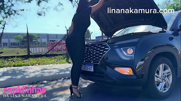 Mulher asiática gostosa flagrada fazendo sexo na rua - Big Ass Latina - Lina Nakamura - John coffee
