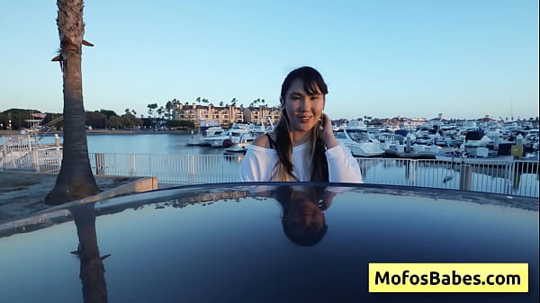 Sexy asian teen girl seduces her friend with her nice natural big boobs outdoors - Tomie Tang, Charles Dera