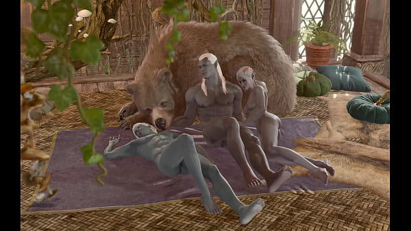 Baldur'_s Gate 3 Naked Playthrough: Drow Twins Sex Scene (no mods)