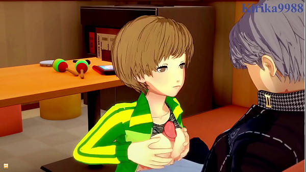 Chie Satonaka e Yukiko Amagi e Yu Narukami fanno sesso intenso. - Persona 4 Hentai