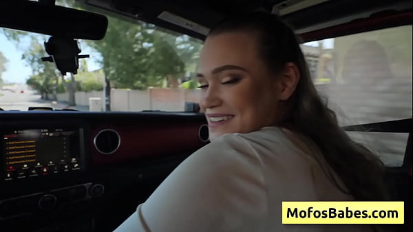 Naughty blonde teen rub her clit and suck dick in the car - Chloe Rose, Charles Dera