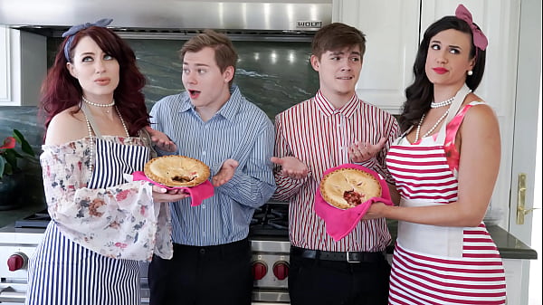 Busty Milfs Penny Barber and Jessica Ryan Caught Their Stepson Jerking Off Excessively - Swapmilf