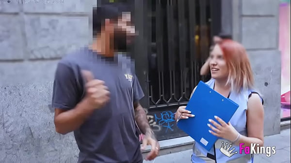 FAKings'_ SEXY SURVEY! Dirty Spanish babe teases and tests guys in Madrid
