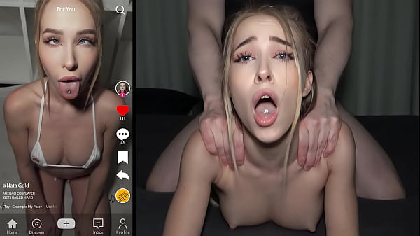 ELA NOS MENSAGOU NO TIKTOK - Extra Tight Teen Loves Rough Doggy Fucking