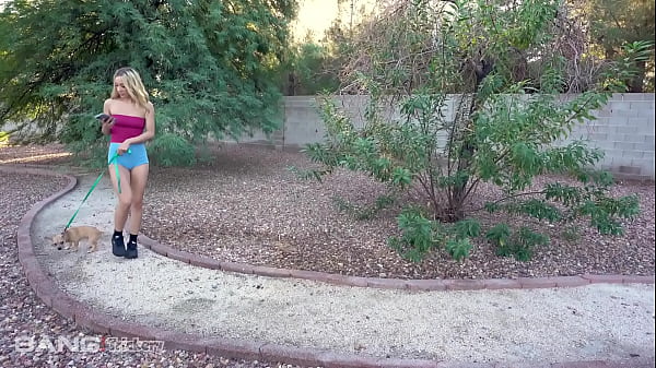 Playful Teen Girl strips in blonde