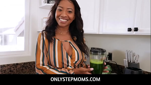 OnlyStepmoms - Black stepmom MILF September Reign healthy morning blowjob for her stepson