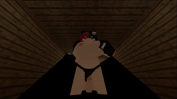 La ragazza di Minecraft Ellie fa sesso in posizione da cowgirl