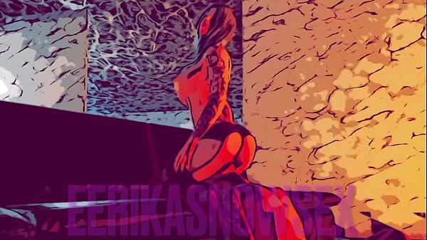 Sie bespritzt die Schlampe