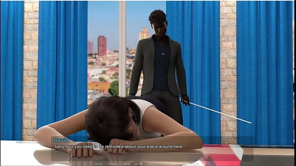 L'intervista, punto 5, stretching del culo sulla scrivania