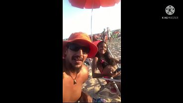 Novinha bebe caipirinha na praia de Copacabana e acaba caindo no pau do pitbull porn Jasmine Santanna Pitbull Porn Wallif Santos