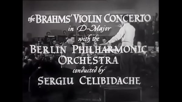 【Cellibidac】【Menuhin】【Ensayo】Concierto para violín de Brahms en re mayor, op. 77, Filarmónica de Berlín, 1946
