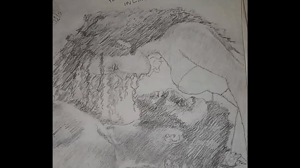 Sketch titled foreplay in Lingerie