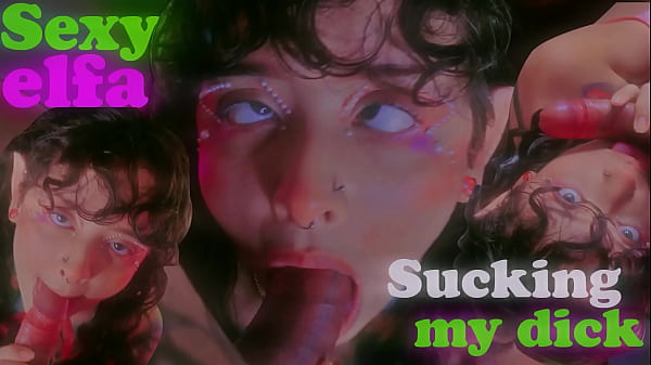 Elfo sexy si masturba con un hentai e poi mi succhia il cazzo