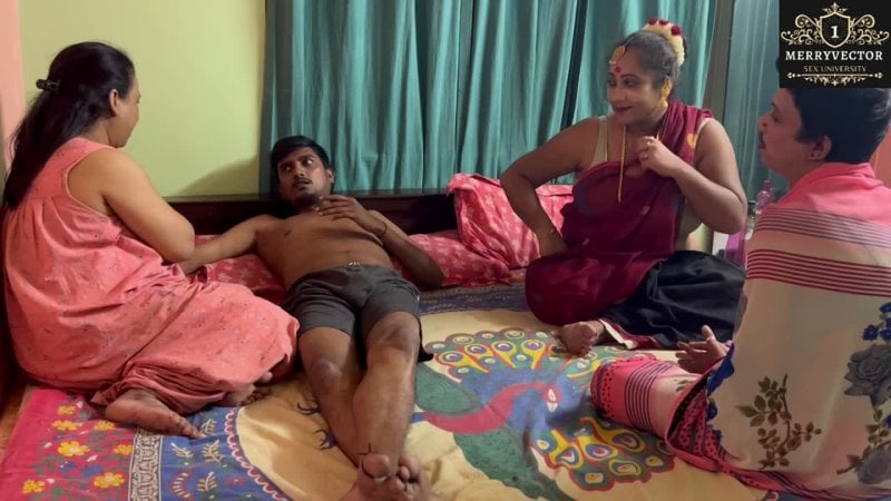 Desi Bhabhi Vierer ficken wilden schwarzen Schwanz, Tante, indischer Sex🤤🍆💦