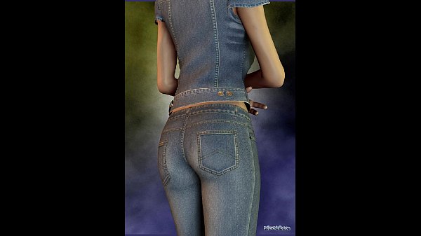 Ragazza 3D in denim
